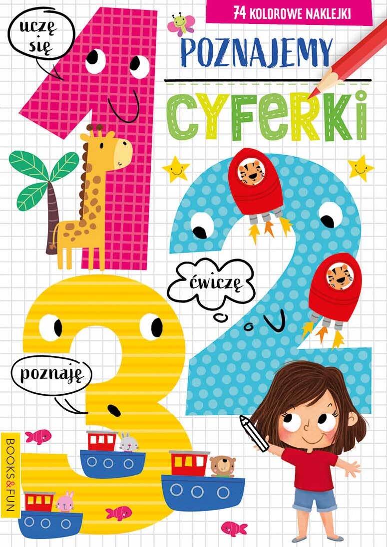 Poznajemy Cyferki 123 + Naklejki BooksAndFun_1