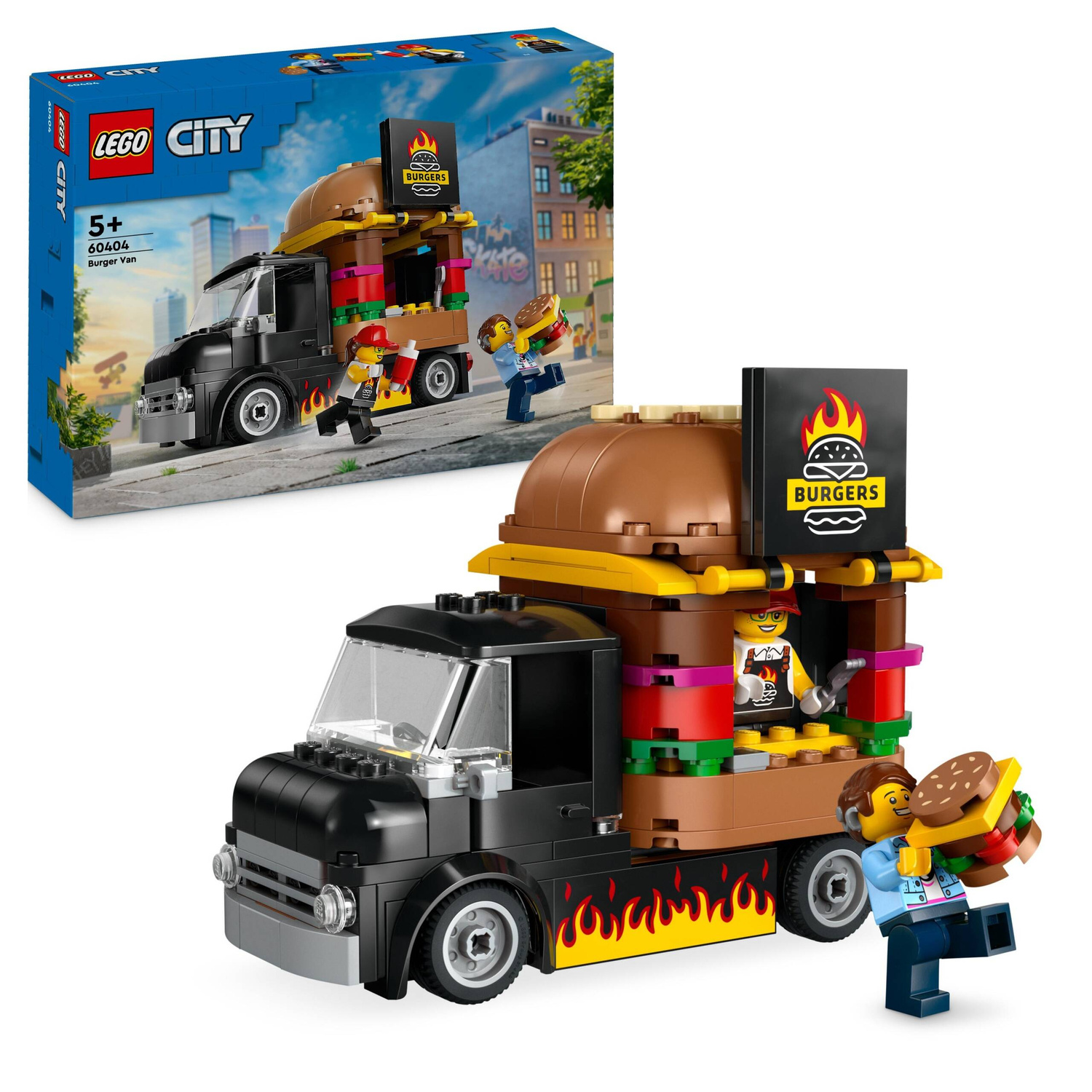 LEGO City Ciężarówka Z Burgerami 194el. 5+ 60404_1