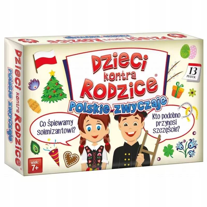 Dzieci Kontra Rodzice Polskie Zwyczaje Gra Rodzinna 7+ Kangur_1