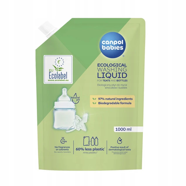 Ekologiczny płyn do mycia Canpol babies uzupełnienie 1000 ml