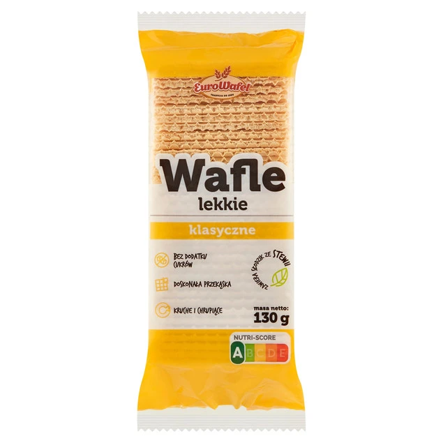 Wafle lekkie 130g Eurowafel opakowanie