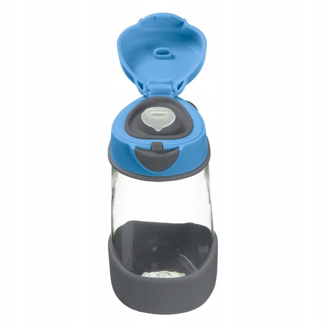 Bidon sportowy b.box 450 ml Blue Slate - widok ukośny