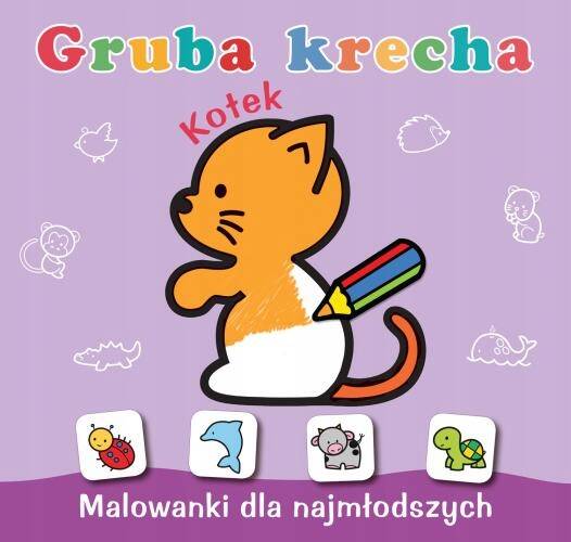 Gruba Krecha Malowanka Kolorowanka Kotek 1+ Skrzat_1