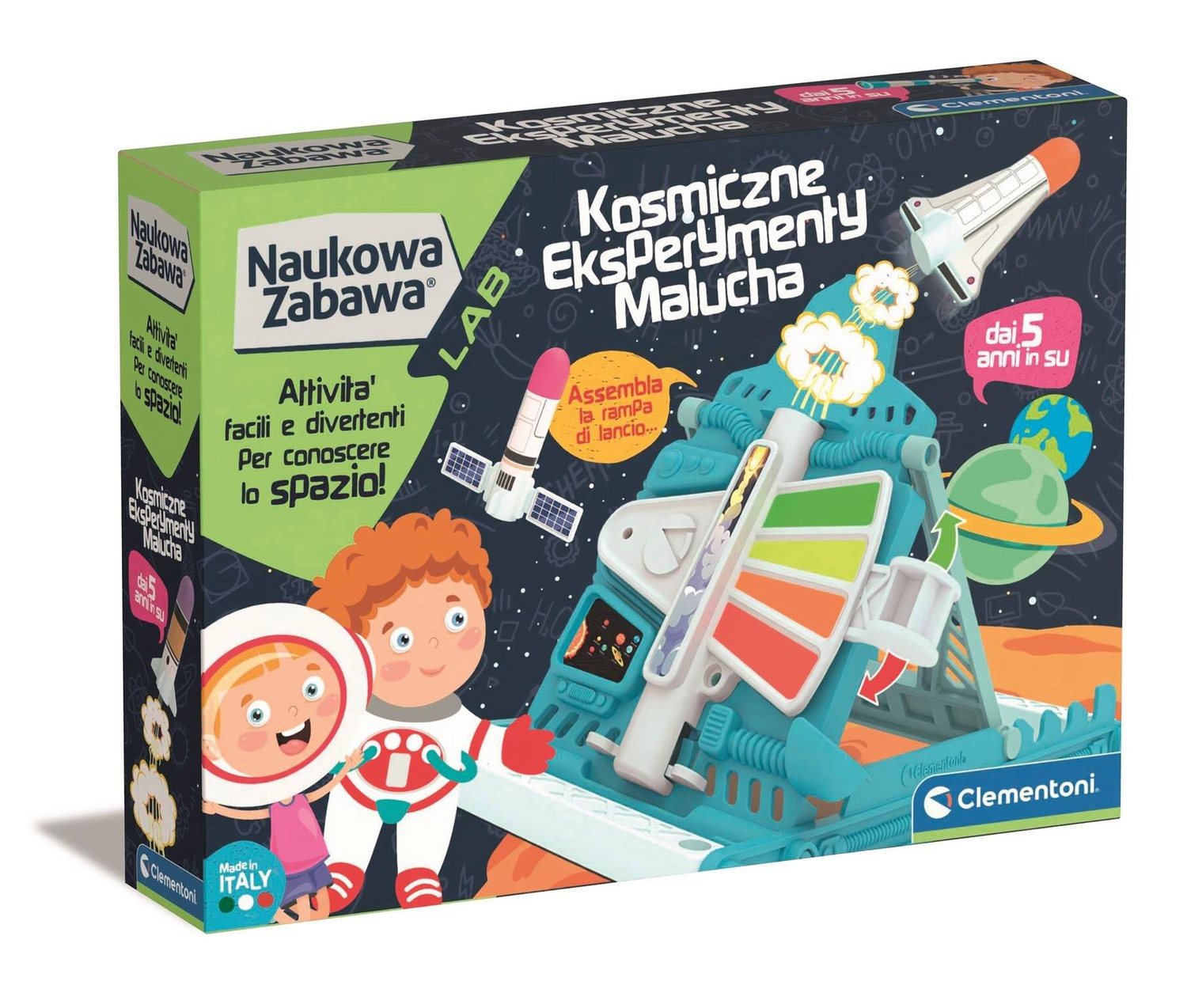 Naukowa Zabawa KOSMICZNE Eksperymenty Malucha 5+ Clementoni_5