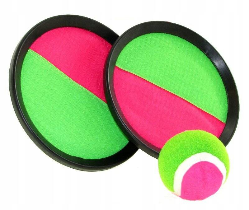 CATCHBALL Gra Na Rzepy Rzucaj Łap Paletki + Piłka 3+ Norimpex_2