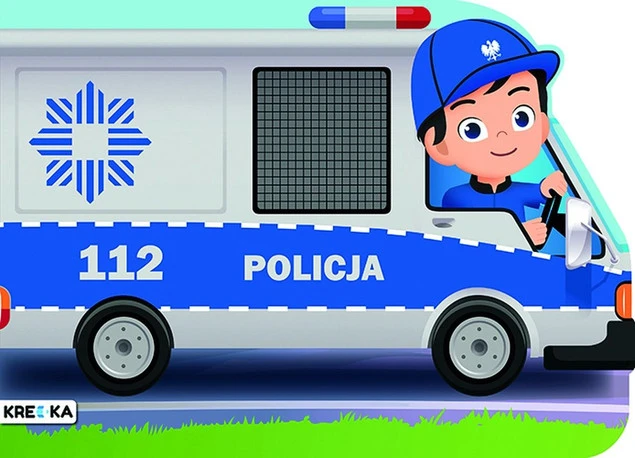 Kolorowanka Policja Książeczka Z Wykrojnika + Naklejki BooksAndFun_2