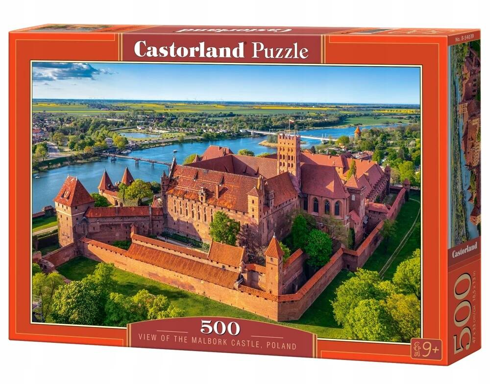 Puzzle 500 Układanka Polska MALBORK Zamek Widok Krajobraz 9+ Castorland_2