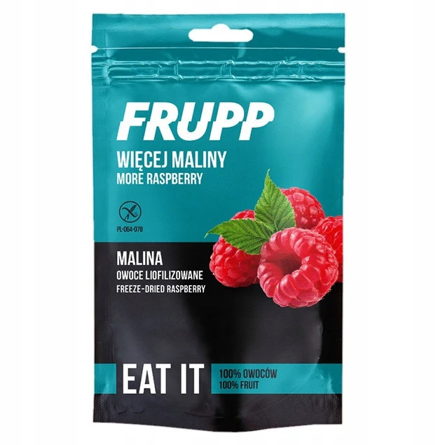 Frupp malina liofilizowana 15 g bez glutenu