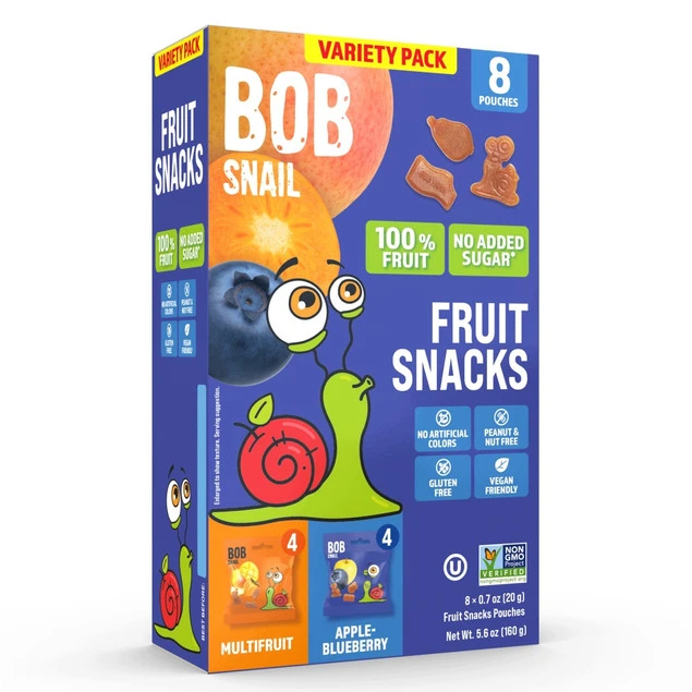 Bob Snail żelki owocowe borówka multifruit 160g 8 sztuk zdjęcie główne