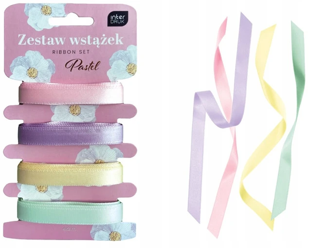 Zestaw WSTĄŻEK Pastelowych Do Dekoracji Interdruk_1