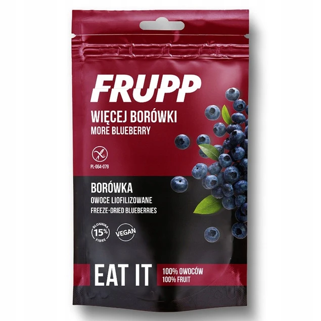 Frupp borówka liofilizowana 15 g bez glutenu