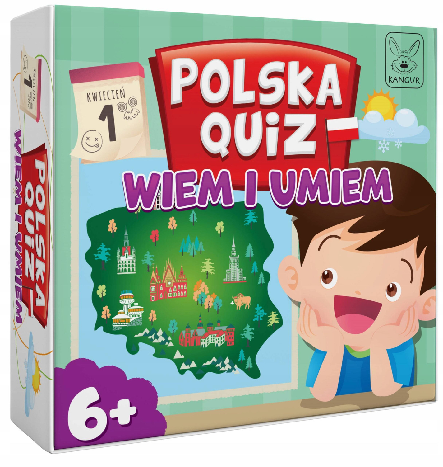 Polska Quiz Wiem i Umiem Gra Edukacyjna W Pytania 6+ Kangur_1