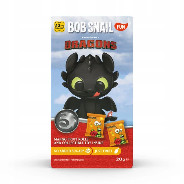 Zestaw Bob Snail rollsy mango i brelok