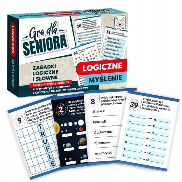 Gra dla seniora logiczne myślenie Kangur