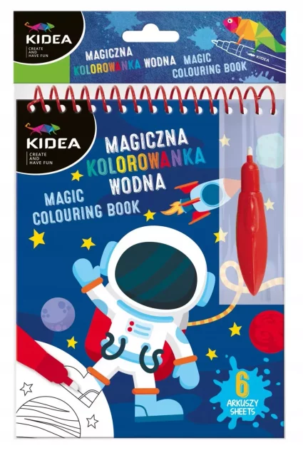 Magiczna wielorazowa kolorowanka wodna Kosmos KIDEA