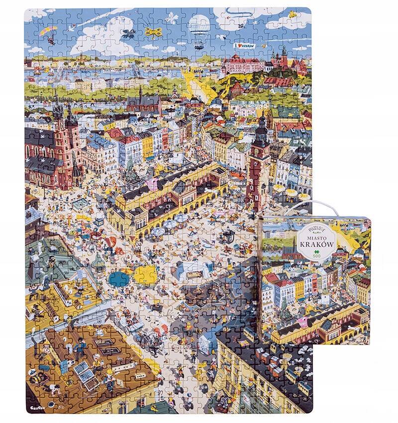 Puzzle 500 Układanka PuzzLove Miasto KRAKÓW Rynek Obraz Widok 9+ CzuCzu_1