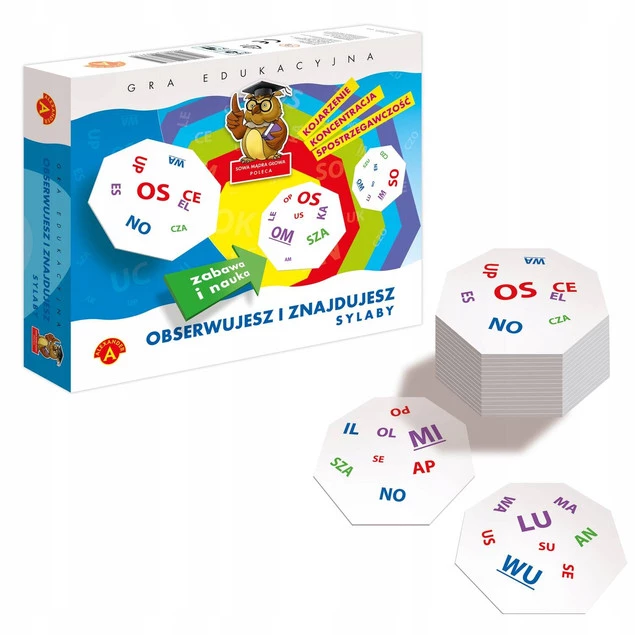Obserwujesz i Znajdujesz Sylaby Gra Edukacyjna Czytanie 7+ Alexander 1335_2