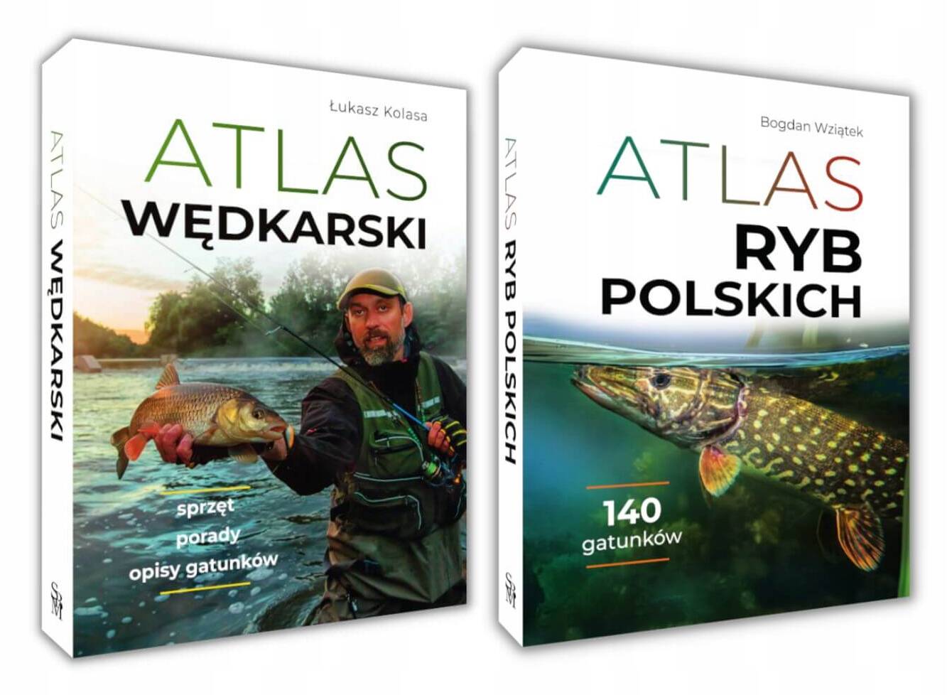 2x Zestaw Atlas Ryb Polskich + Atlas Wędkarski Hobby Rozrywka TW SBM_1