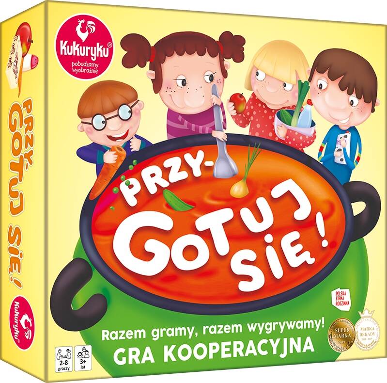 Gra Planszowa PrzyGotuj Się! Kooperacyjna Nauka Współdziałania 6+ Kukuryku_1