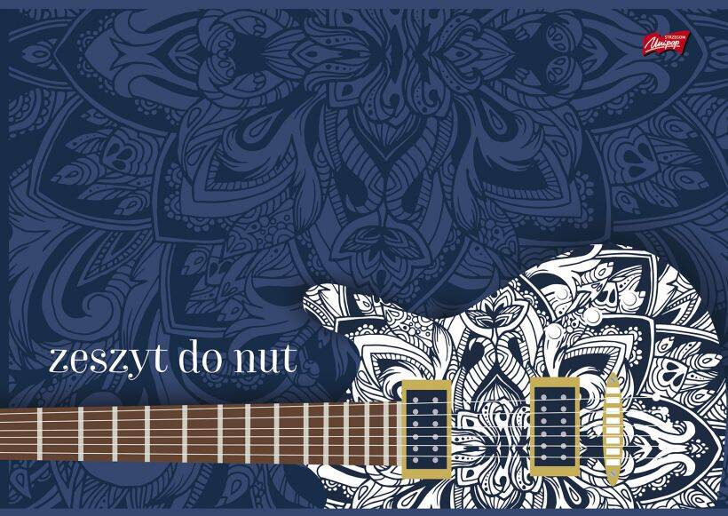 Zeszyt Do Nut A5 16k Pięciolinia MUZYKA Miękka Okładka Unipap_1