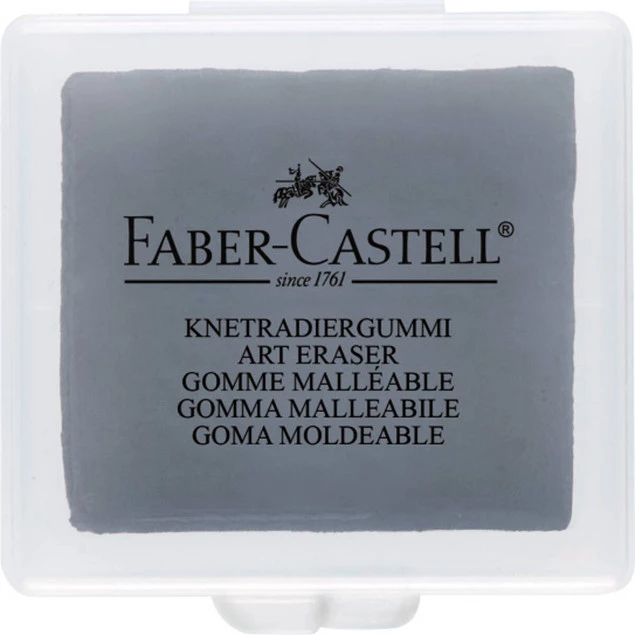 Gumka Chlebowa W Kasetce Artystyczna Szara Faber-Castell_1