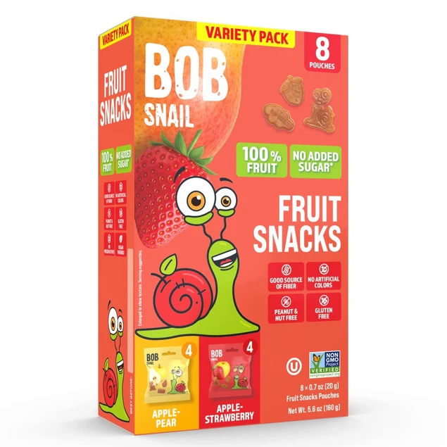 Żelki owocowe Bob Snail gruszka truskawka 160 g 8 sztuk zdjęcie główne