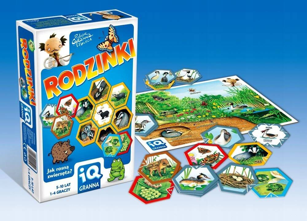 Rodzinki Jak Rosną Zwierzęta? Gra IQ 5+ Układanka Granna_1