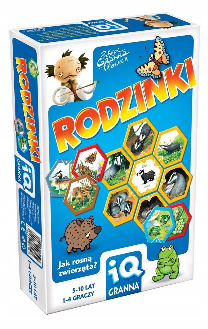 Rodzinki Jak Rosną Zwierzęta? Gra IQ 5+ Układanka Granna_2
