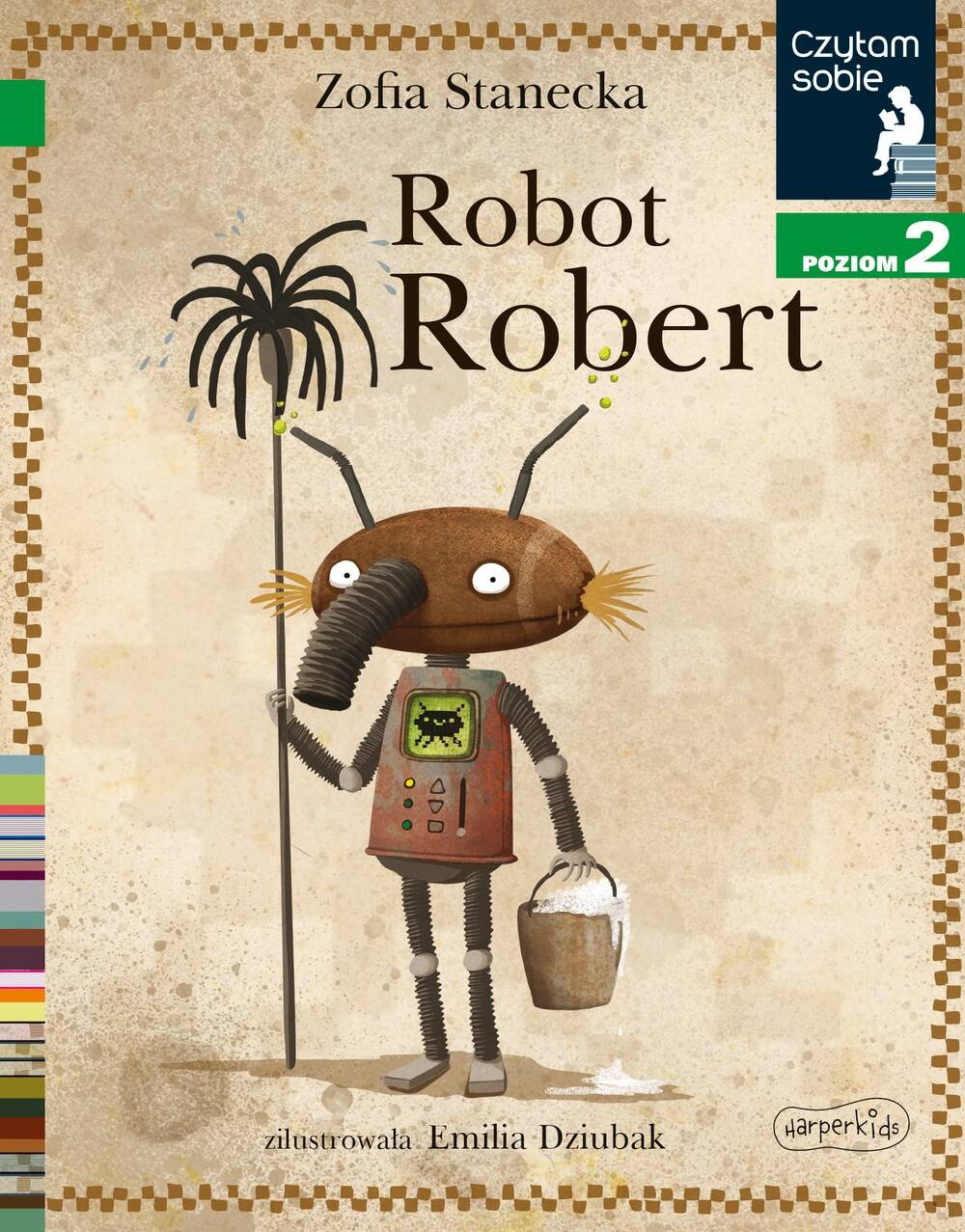 Robot Robert Czytam Sobie Poziom 2 Zofia Stanecka 5+ HarperKids_1