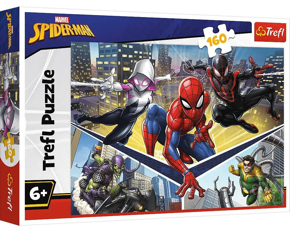 Puzzle 160 Układanka SPIDERMAN Superbohater Marvel Złoczyńcy 6+ Trefl 15422_2