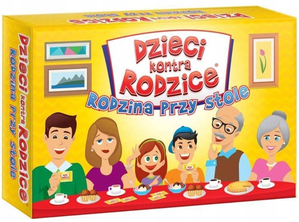 Dzieci Kontra Rodzice Rodzina Przy Stole Gra W Pytania 6+ Kangur_1