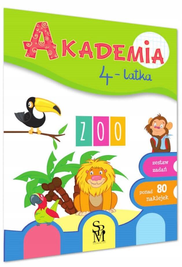 AKADEMIA 4-LATKA CZTEROLATKA ZOO ponad 80 naklejek_1