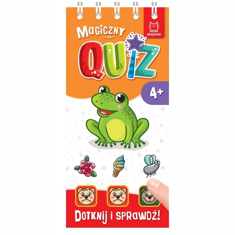 Magiczny Quiz Z Żabką Dotknij i Sprawdź Zabawa Poznawanie 4+ Aksjomat 4036_1