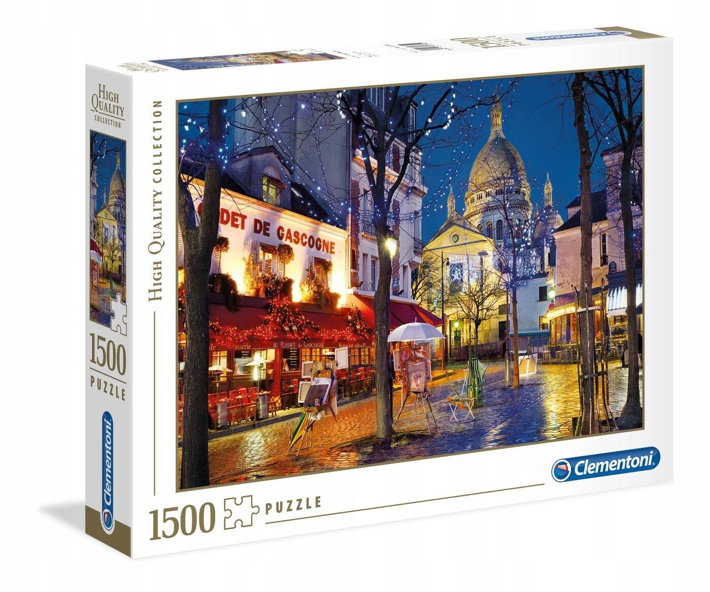 Puzzle 1500 Układanka Paryż MONTMARTRE Miasto Kawiarnia 14+ Clementoni_2