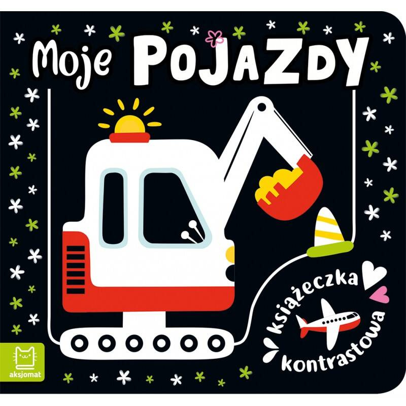 Książeczka Kontrastowa Moje Pojazdy Spostrzegawczość 0+ Aksjomat 3450_1