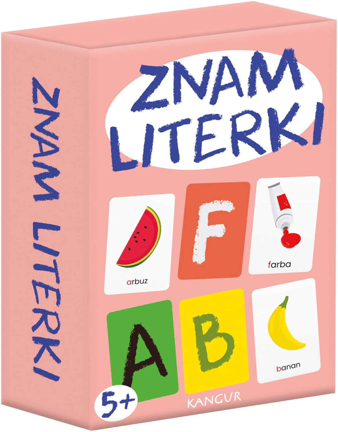 Znam Literki Mini Gra Karty Edukacyjne Do Nauki Alfabetu 5+ Kangur_1