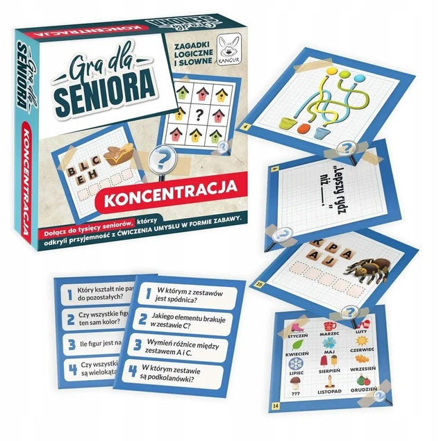 Gra dla seniora koncentracja Kangur