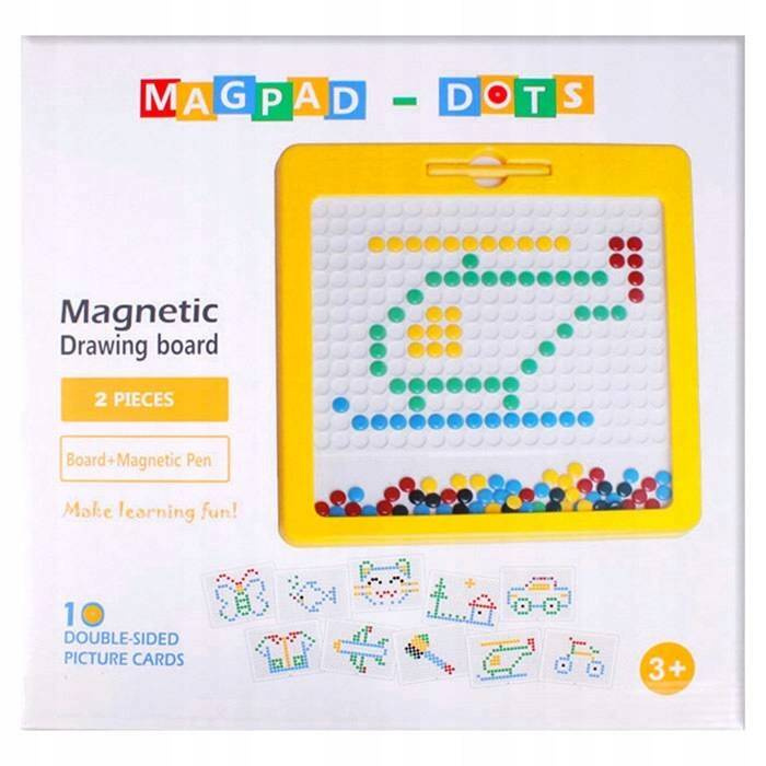 Tablica Magnetyczna MagPad Dots Układanki Magnetyczne Guziczki 3+ Norimpex_1