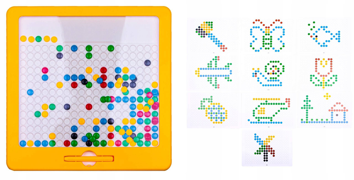 Tablica Magnetyczna MagPad Dots Układanki Magnetyczne Guziczki 3+ Norimpex_2