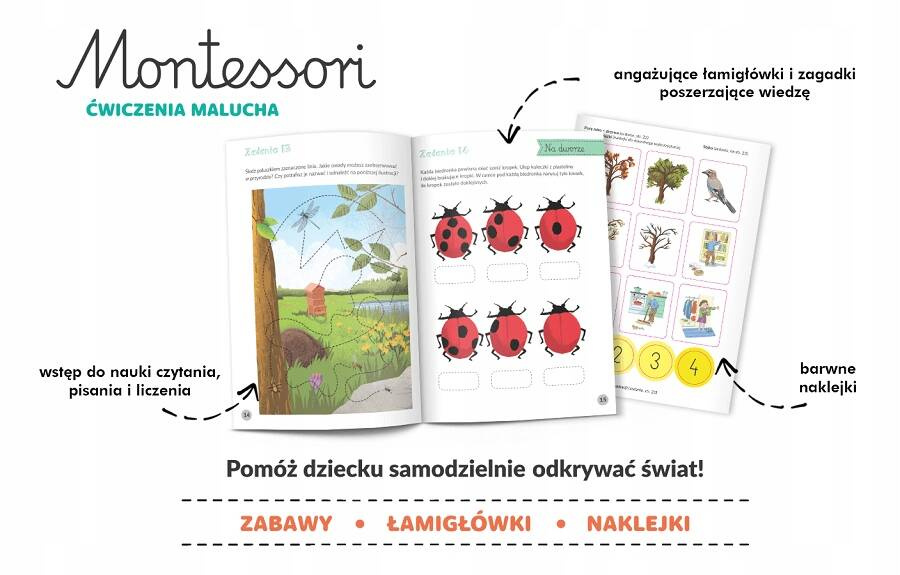 Montessori Ćwiczenia Malucha Odkrywanie Świata 2+ Kapitan Nauka_2