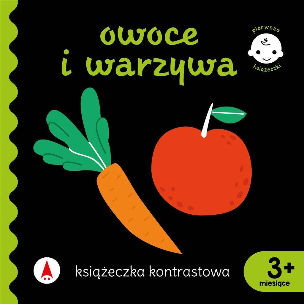 Książeczka Kontrastowa Owoce i Warzywa Rozwój Maluszka 3M+ Skrzat_1