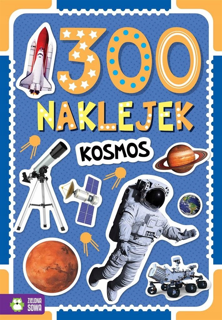 300 Naklejek KOSMOS Łamigłówki Zabawy Ćwiczenia 4+ Zielona Sowa_1