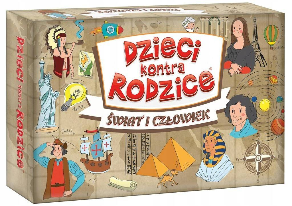 Dzieci Kontra Rodzice Świat i Człowiek Gra Rodzinna 7+ Kangur_2