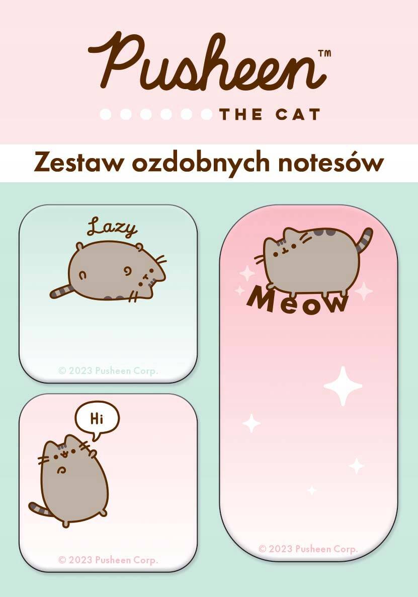 Karteczki Samoprzylepne Zestaw Ozdobnych Notesów PUSHEEN 3x30 St.Majewski_1