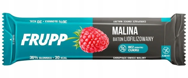 Frupp Malina baton liofilizowany Celiko opakowanie