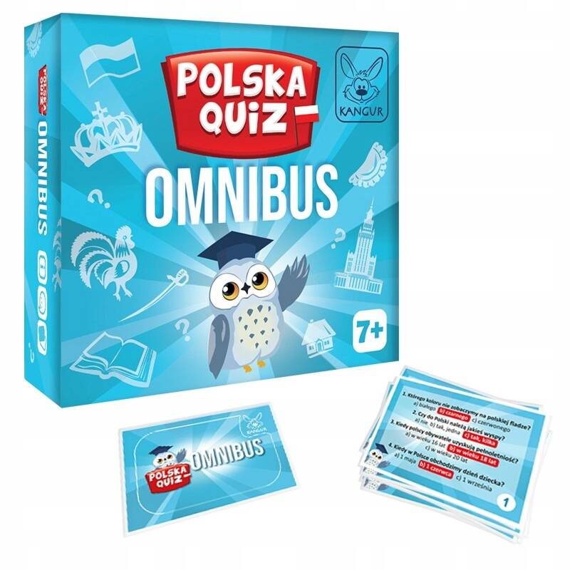 Polska Quiz Omnibus Rodzinna Gra Edukacyjna W Pytania Dla Dzieci 7+ Kangur_2