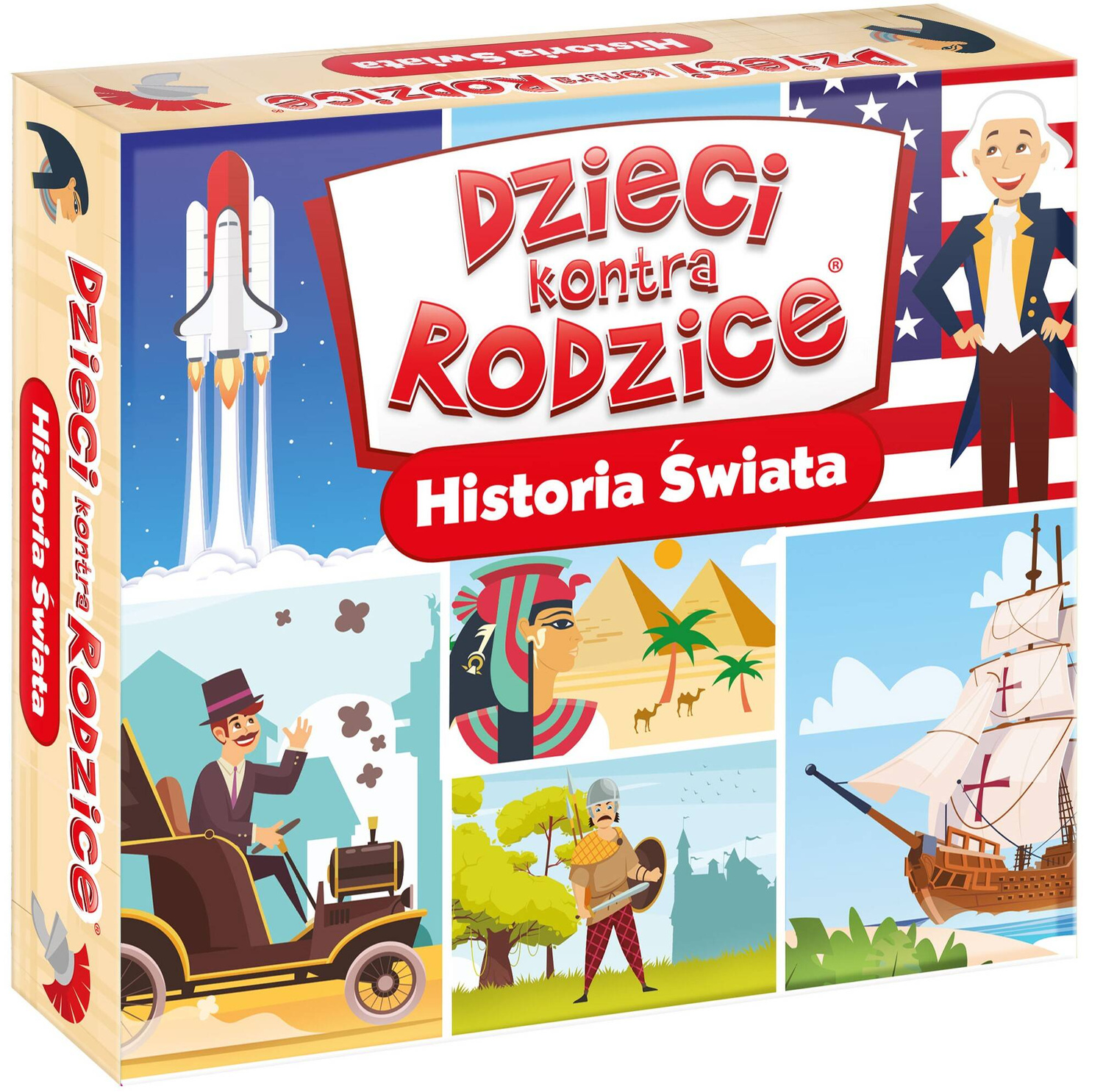 Dzieci Kontra Rodzice Historia Świata Gra Rodzinna 6+ Kangur_1