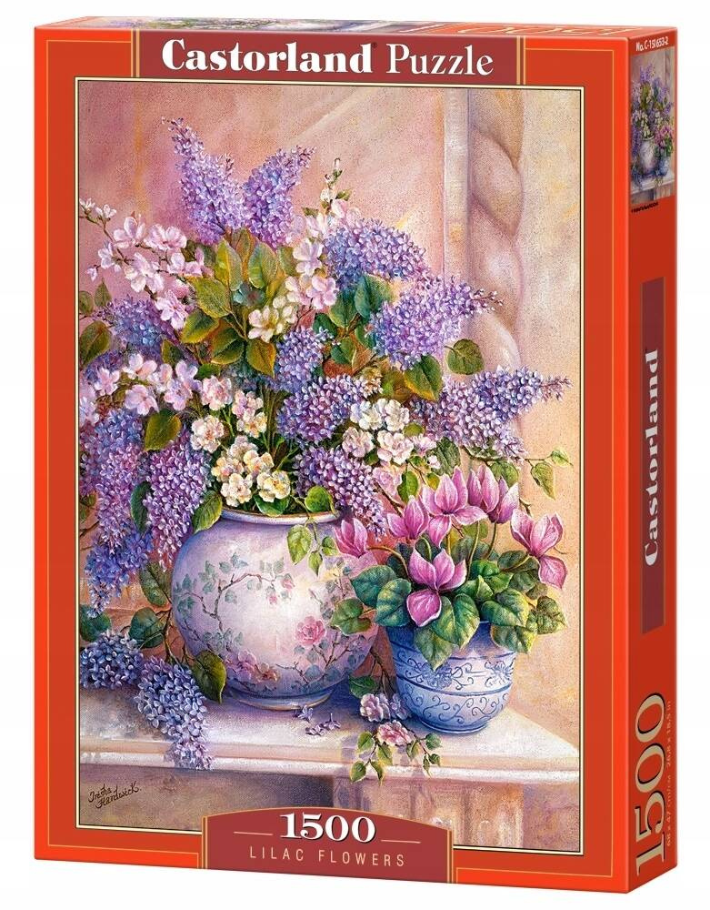 Puzzle 1500 Układanka Kwiaty LILIE W Wazonie Obraz 9+ Castorland_2