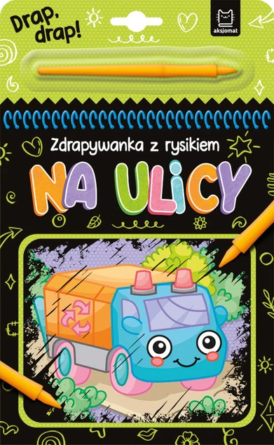 Zdrapywanka Z Rysikiem Na Ulicy Anna Podgórska 4+ Aksjomat 3686_1
