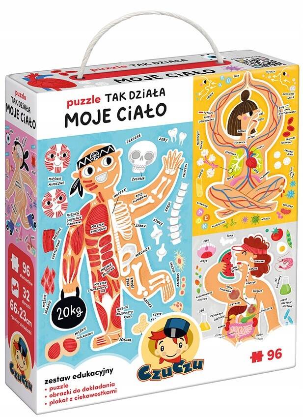 Puzzle Tak Działa Moje Ciało Układanka 96el. 5+ CzuCzu_1